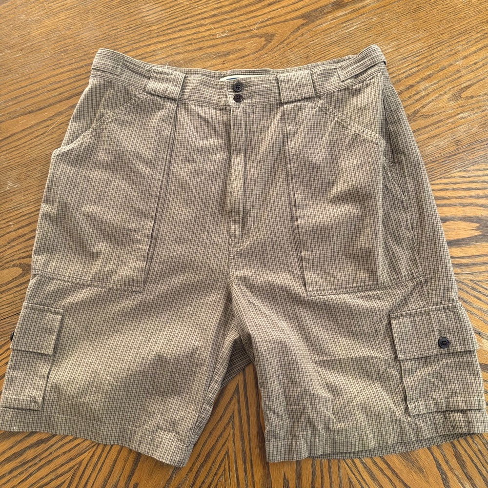 Mens Vintage 1999 Tommy Hilfiger 100% Cotton 8.5 Inseam Cargo Shorts 90s size 36